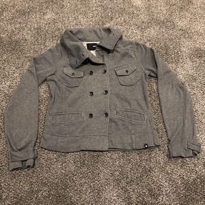 Hurley Jacket Womens S Gray Button Down Outdoors Casual Ladies